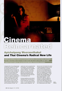 Apichatpong Weerasethakul and Thai Cinema's Radicai New Life