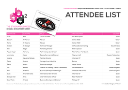 TDS14 Final Attendee List on Site