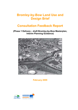 Bromley-By-Bow Land Use and Design Brief Consultation