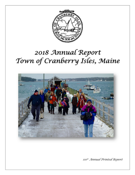 2018 Annual Report Town of Cranberry Isles, Maine