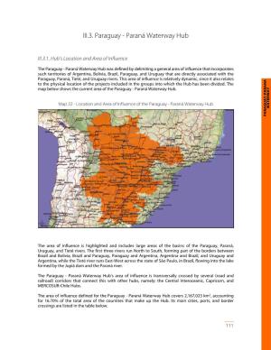 III.3. Paraguay - Paraná Waterway Hub