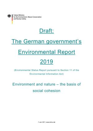 The German Government's Environmental Report 2019