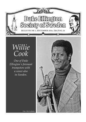 Willie Cook One of Duke Ellington´S Foremost Trumpeters with a Career Also in Sweden