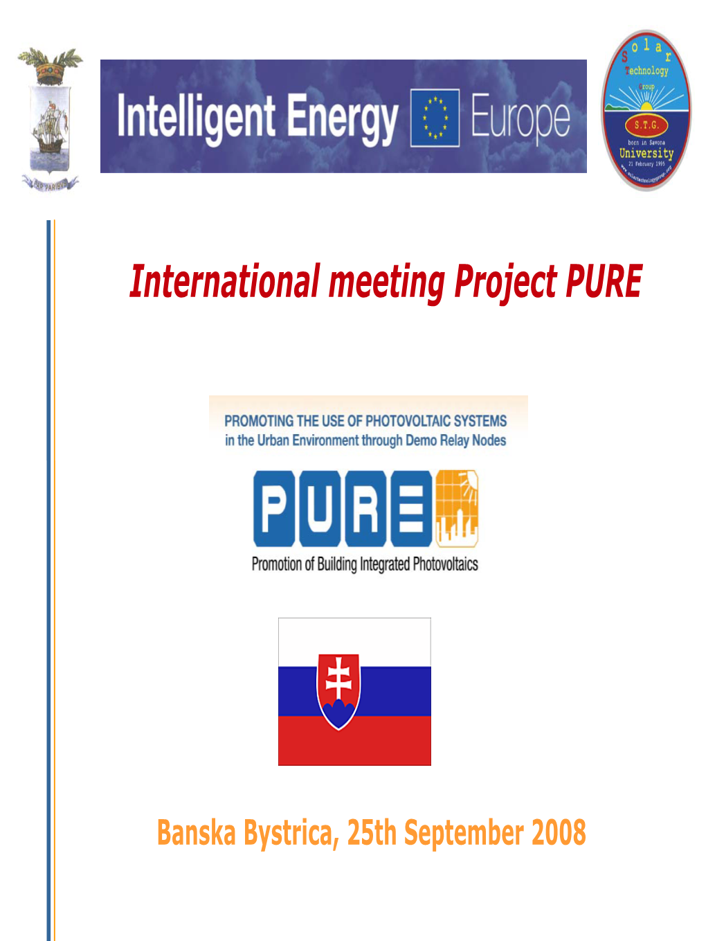 International Meeting Project PURE