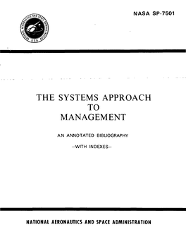 The Systems Approach to Management