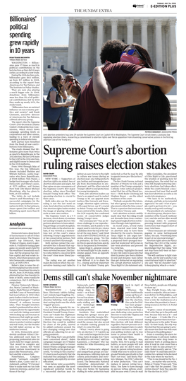 Supreme Court's Abortion Ruling Raises Election Stakes