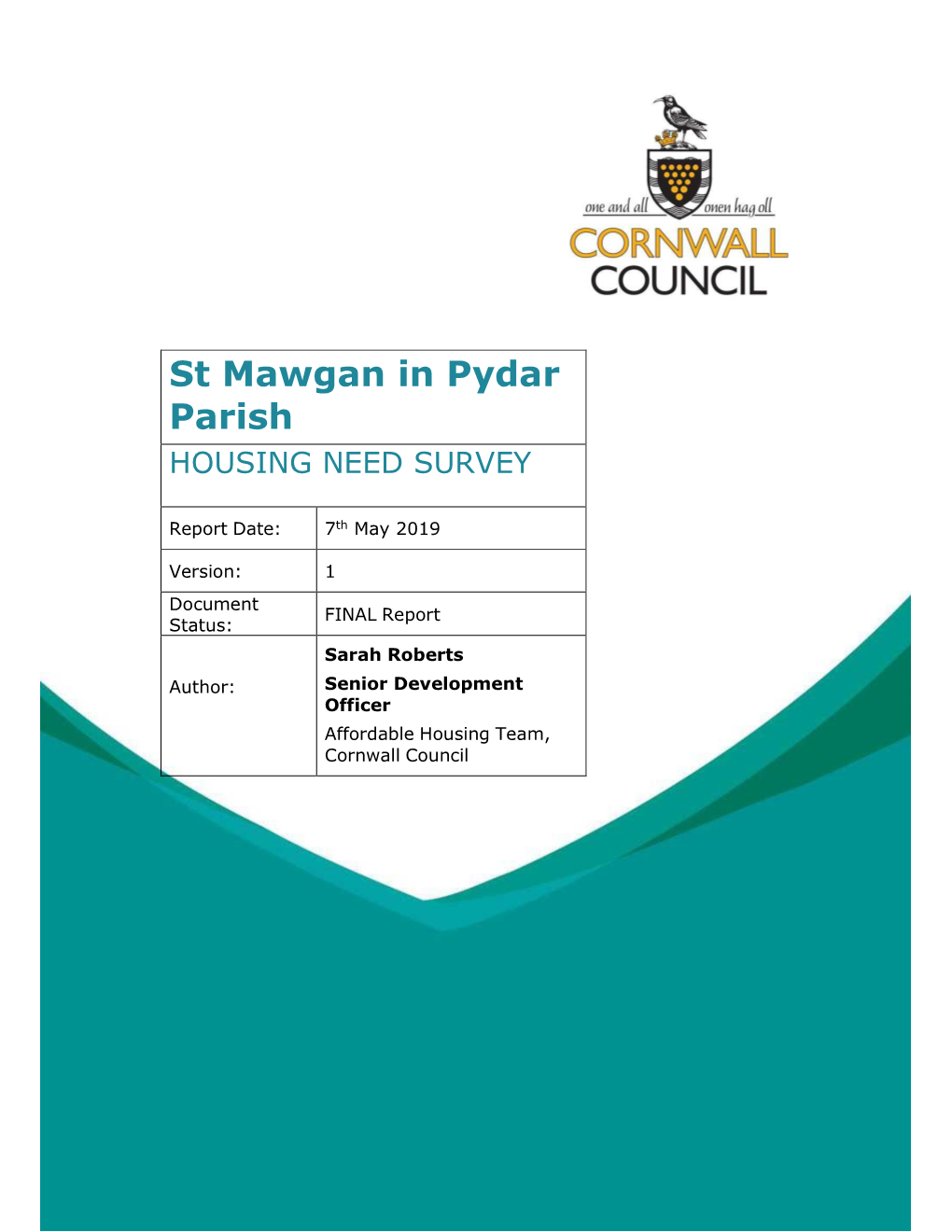 St Mawgan in Pydar HNS Report