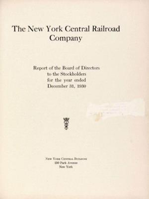 The New York Central Railroad Company