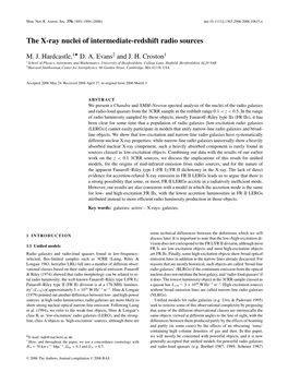 The X-Ray Nuclei of Intermediate-Redshift Radio Sources