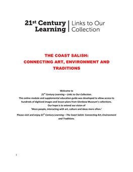 The Coast Salish: Connecting Art, Environment and Traditions