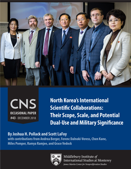 North Korea's International Scientific Collaborations