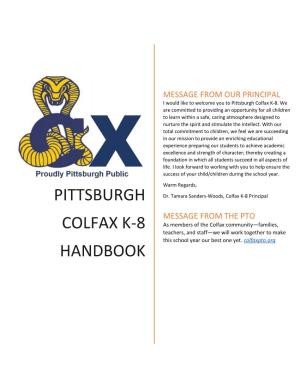 Pittsburgh Colfax K-8 Handbook
