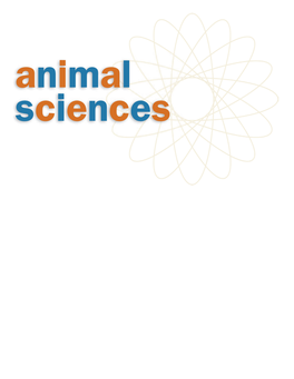 Animal Sciences Animal Sciences