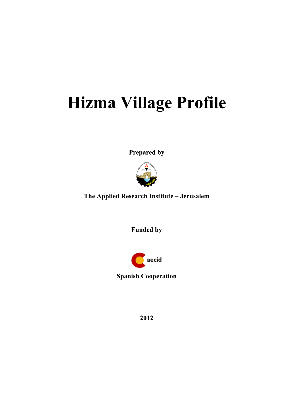 Hizma Village Profile