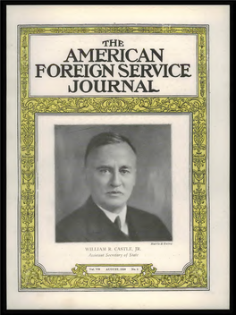 The Foreign Service Journal, August 1930