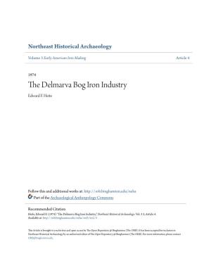 The Delmarva Bog Iron Industry