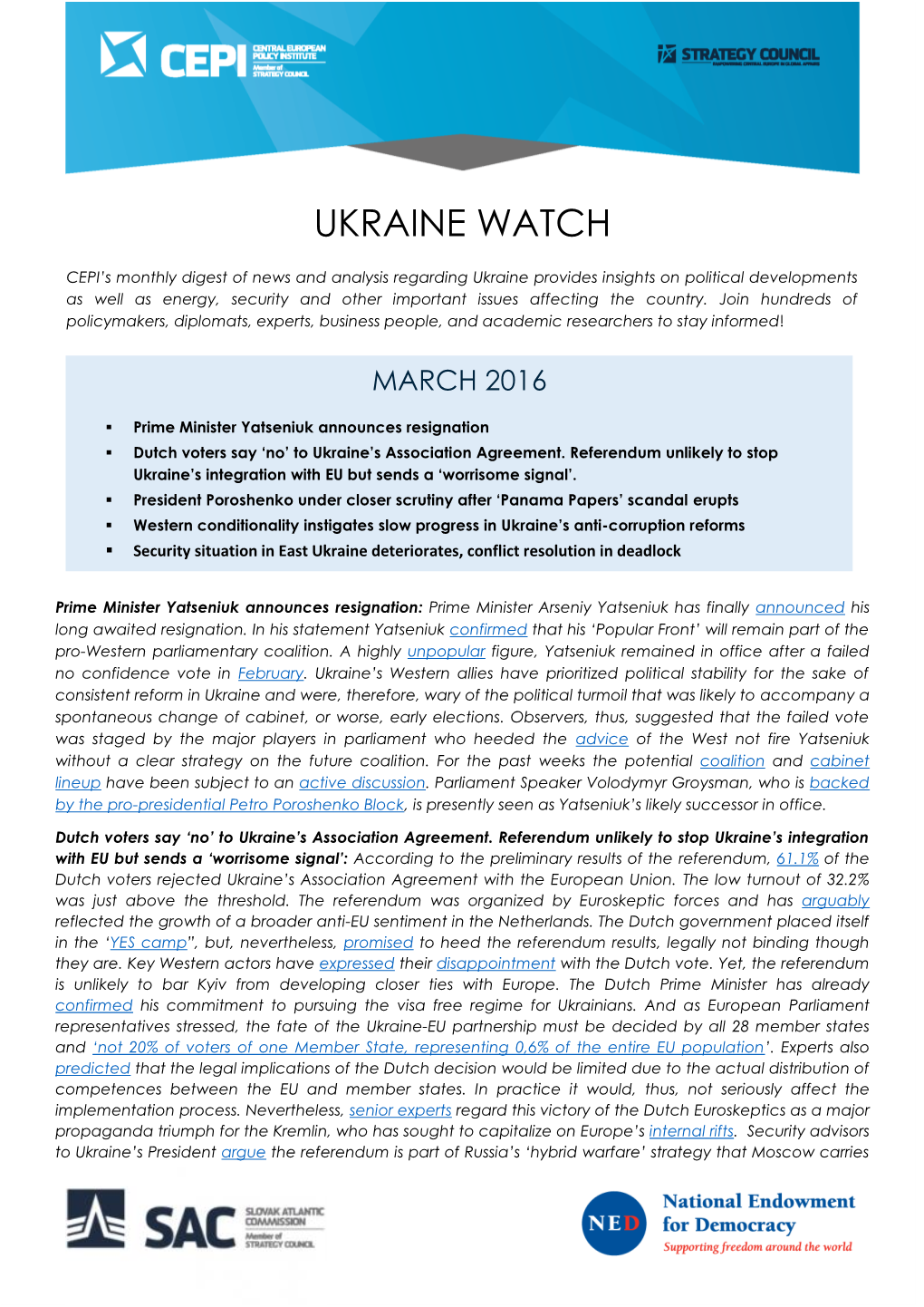 Ukraine Watch