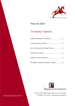 2019 Presskit Bayeux Tapestry