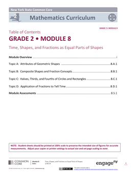 Grade 2 Mathematics Module 8