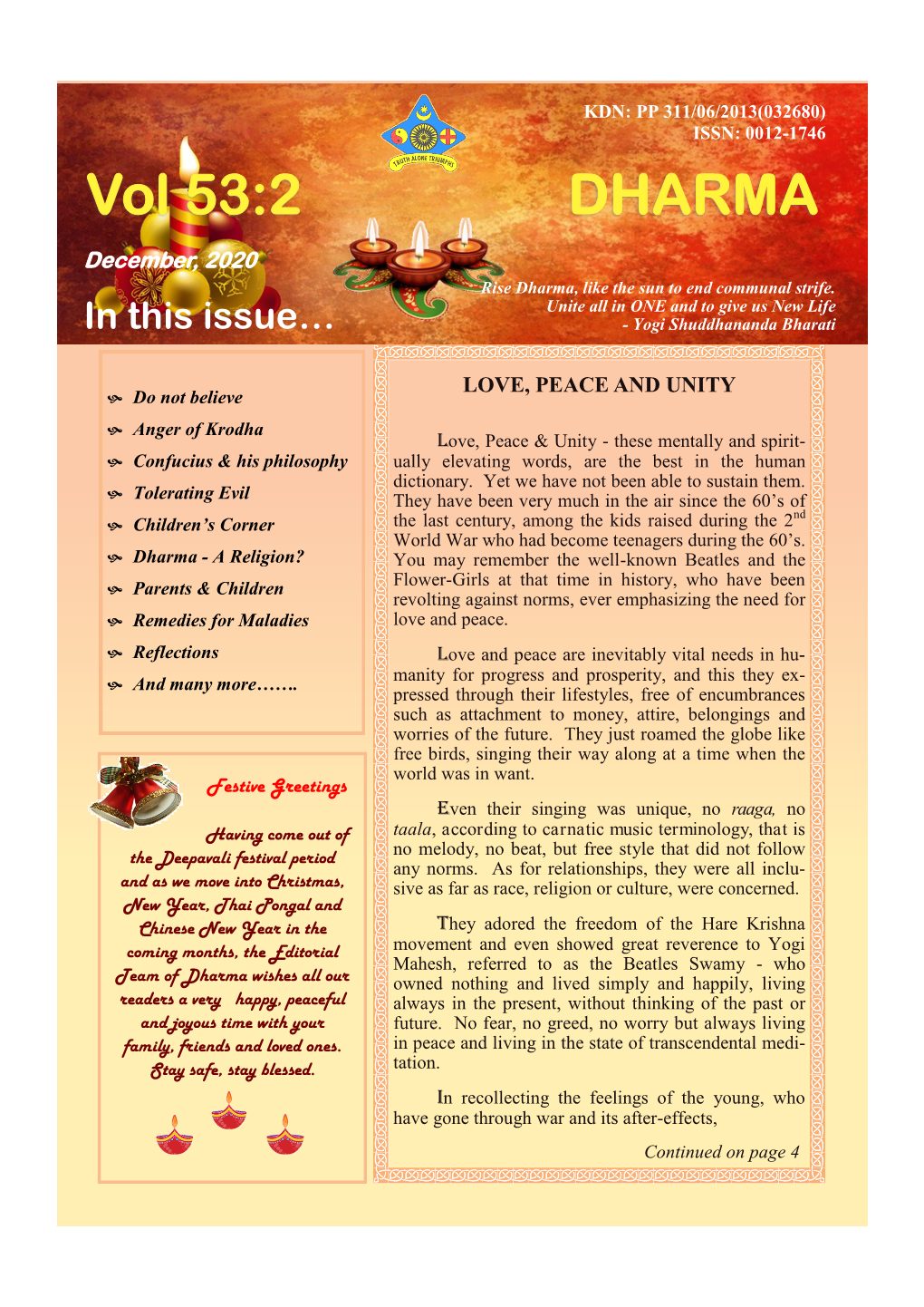 Vol 53:2 DHARMA