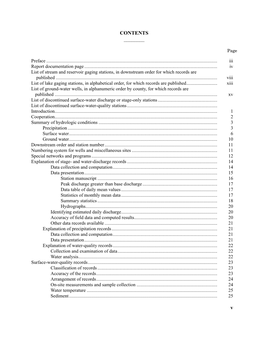 Water Resources Data Indiana Water Year 2003