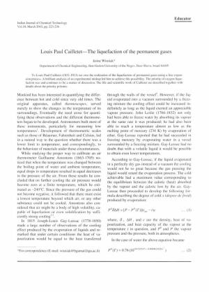 Louis Paul Cailletet-The Liquefaction of the Permanent Gases