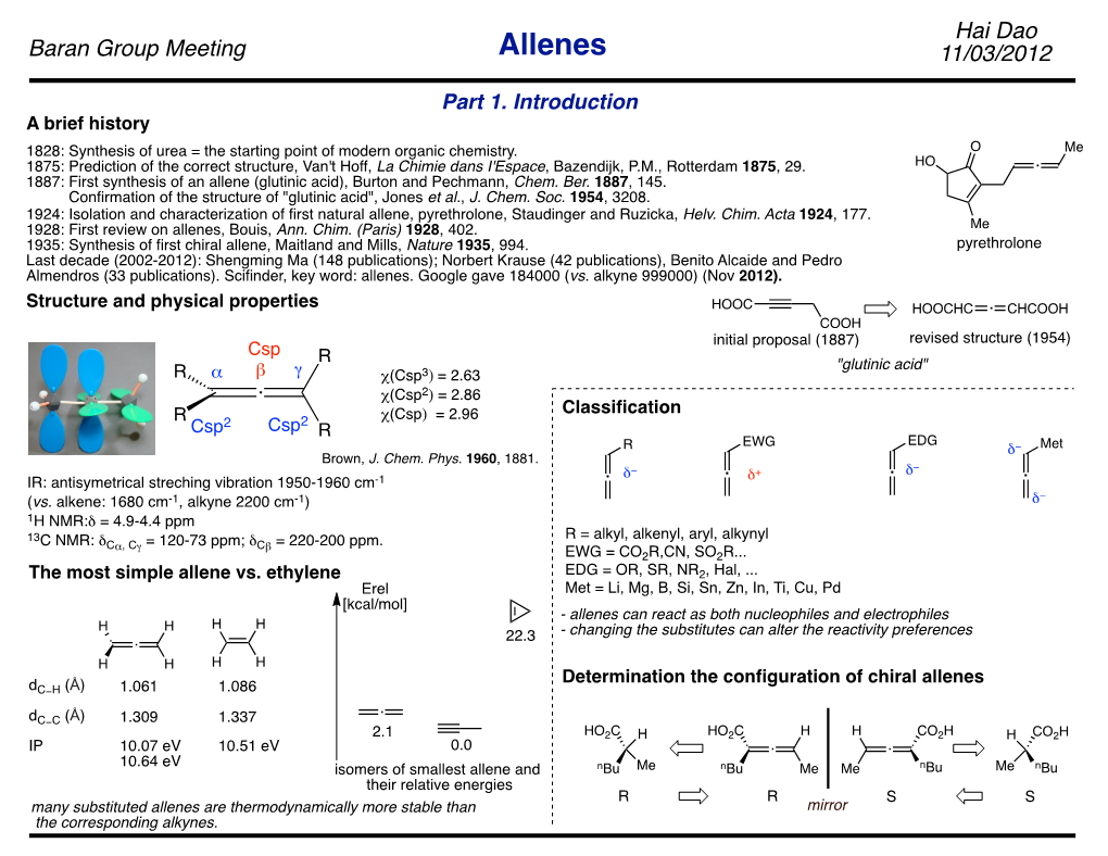 Allenes 11/03/2012