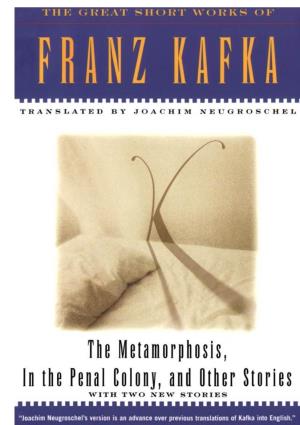 Download the Metamorphosis, in the Penal Colony and Other Stori: The