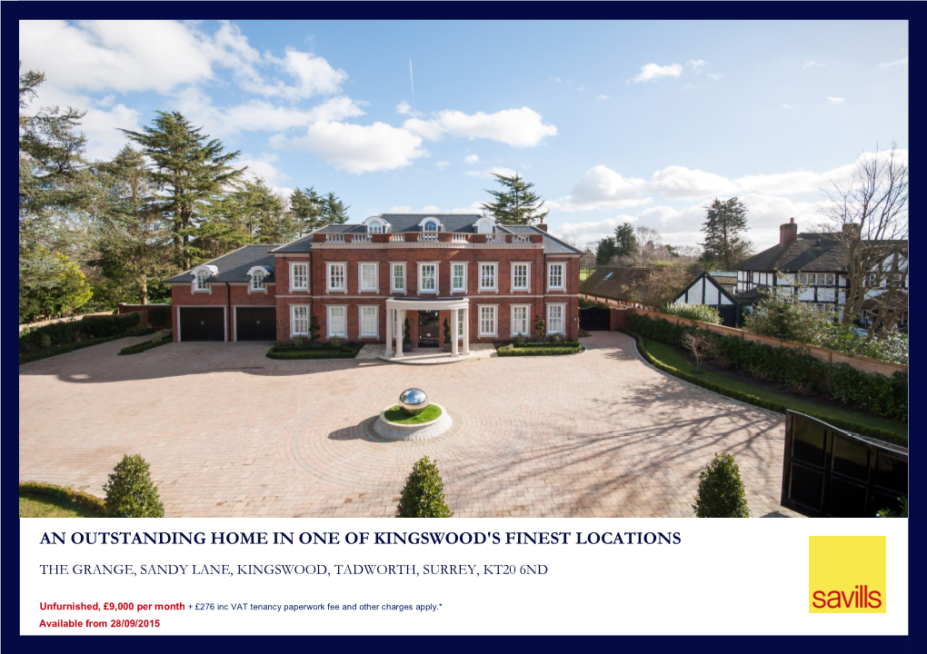 An Outstanding Home in One of Kingswood's Finest Locations