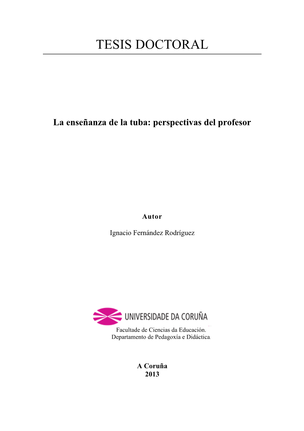 La Enseñanza De La Tuba: Perspectivas Del Profesor