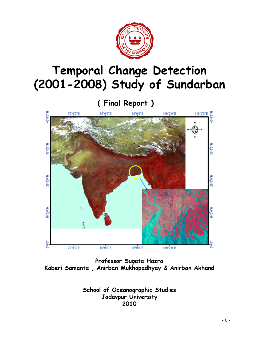 Temporal Change Detection (2001-2008) Study of Sundarban