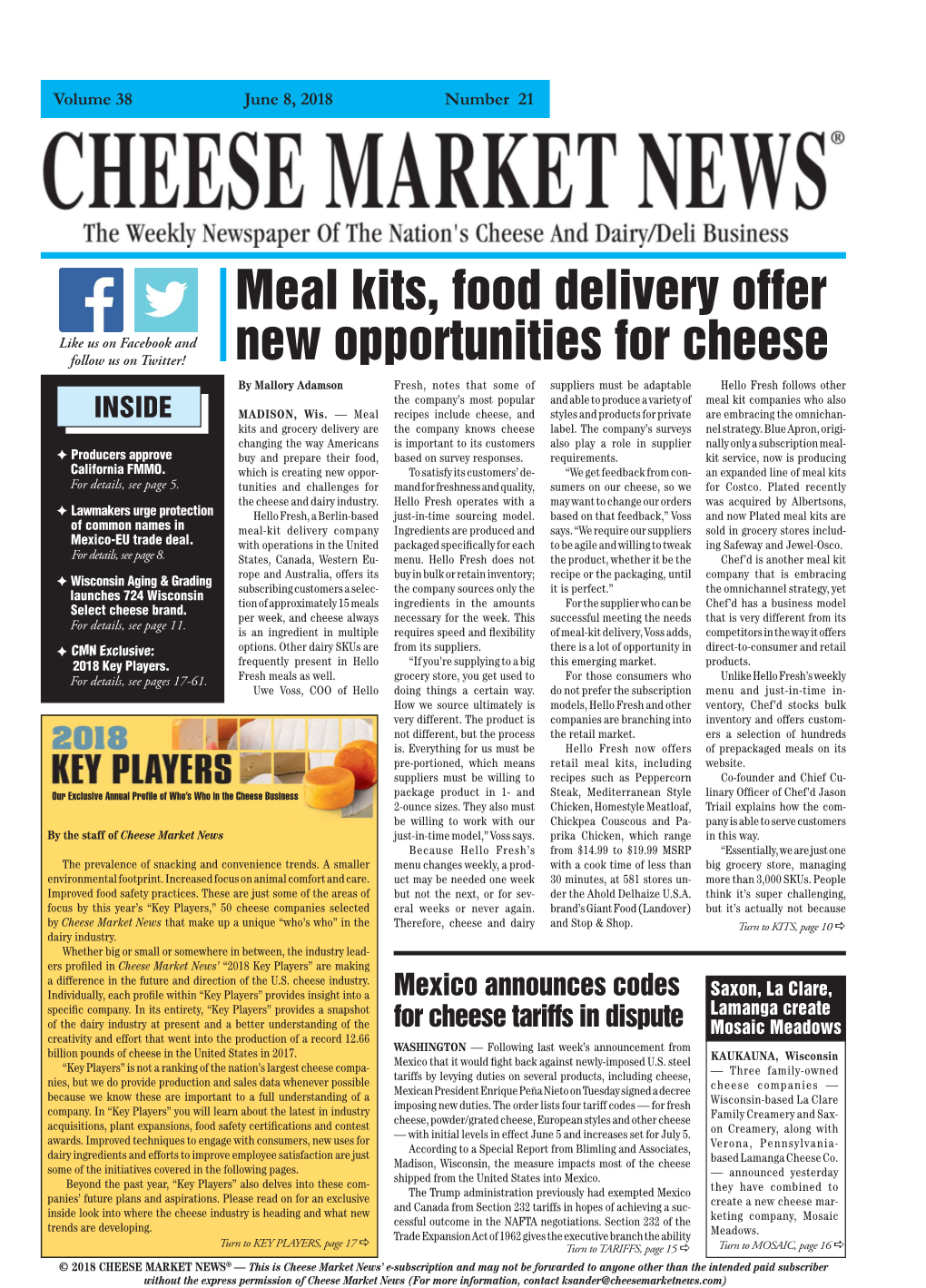 Meal Kits, Food Delivery Offer New Opportunities for Cheese