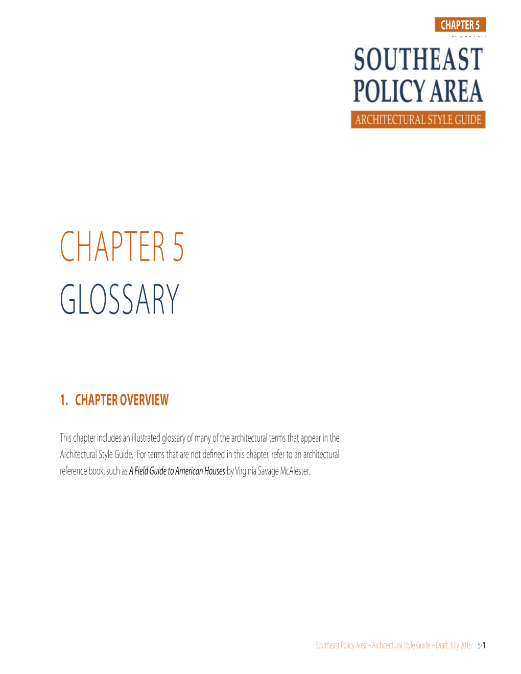 Chapter 5 Glossary