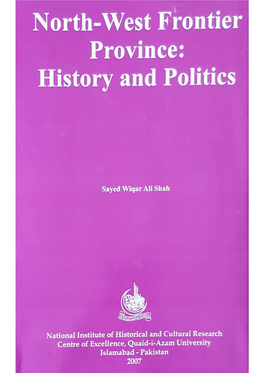 North-West-Frontier-Province-History-And-Politics.Pdf