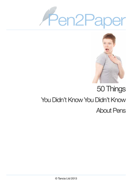 50 Things You Didn't Know