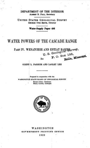 Water Powers of the Cascade Range
