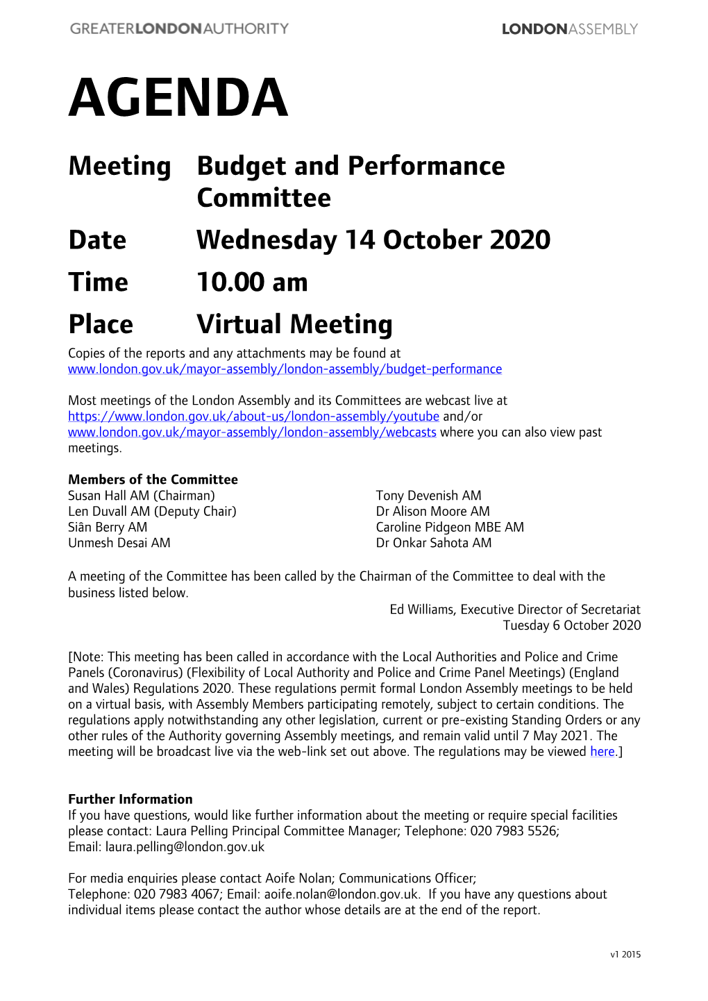 (Public Pack)Agenda Document for Budget and Performance