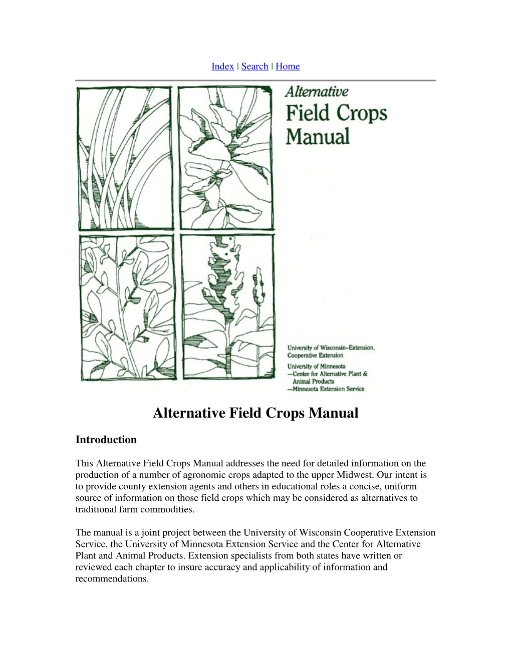 Alternative Field Crops Manual