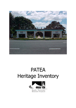 PATEA Heritage Inventory