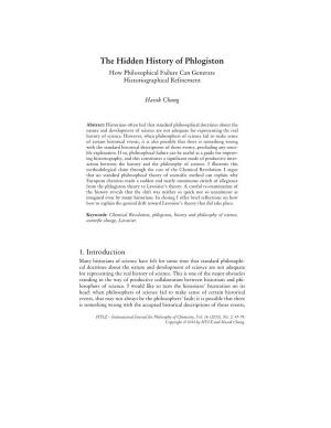 The Hidden History of Phlogiston: How Philosophical Failure