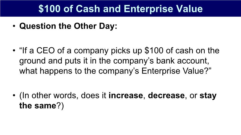 Equity Value and Enterprise Value in M&A Deals