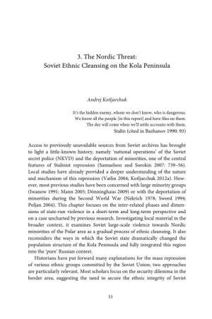 Soviet Ethnic Cleansing on the Kola Peninsula