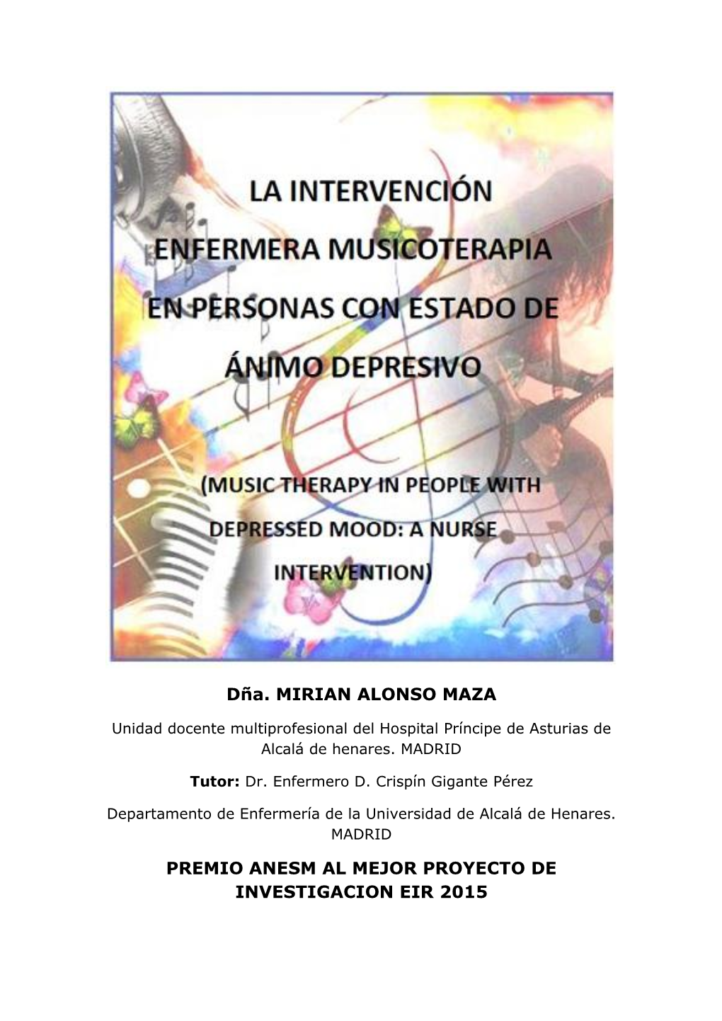 La Intervención Enfermera Musicoterapia En Personas Con Estado De Ánimo Depresivo