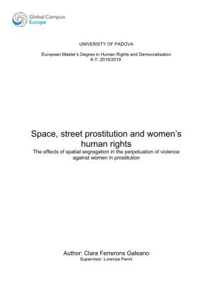 Space, Street Prostitution and Women's Human Rights
