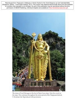 Thaipusam in Malaysia: a Hindu Festival in The