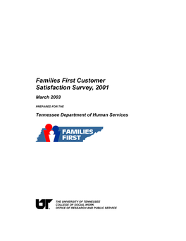 Families First Customer Satisfaction Survey, 2001 March 2003