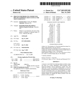 (12) United States Patent (10) Patent No.: US 7,815,952 B2 Inoue Et Al
