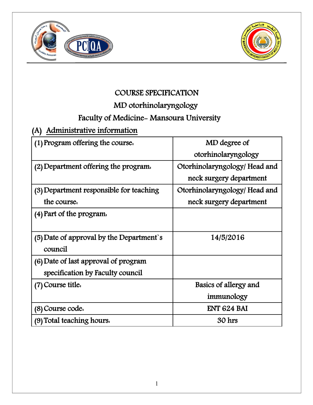 Faculty of Medicine- Mansoura University