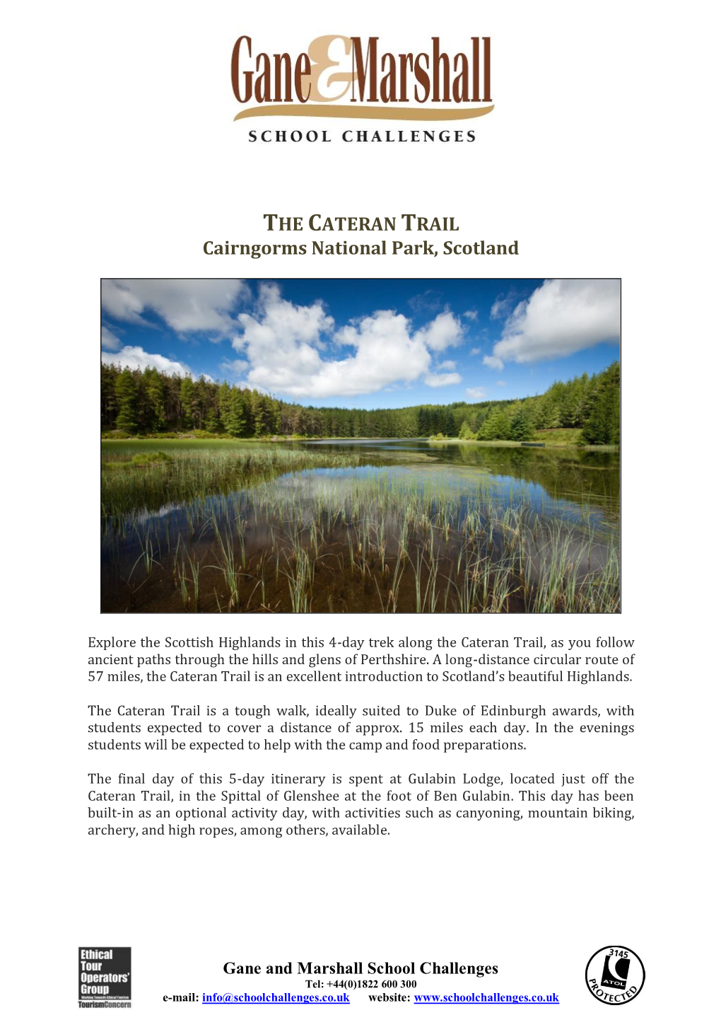 THE CATERAN TRAIL Cairngorms National Park, Scotland