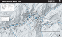 Yosemite Valley Hiking Map U.S
